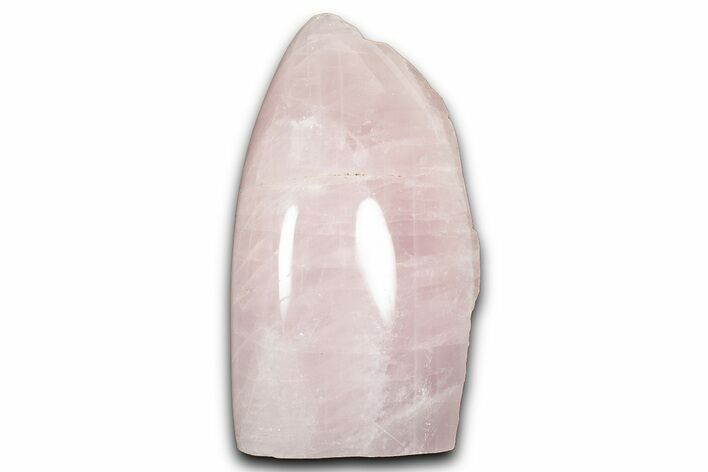 Free-Standing, Polished Rose Quartz - Single Side Polished #341810